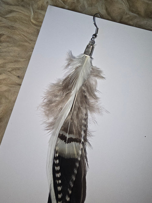 Boucles d'oreilles Plume (P1)