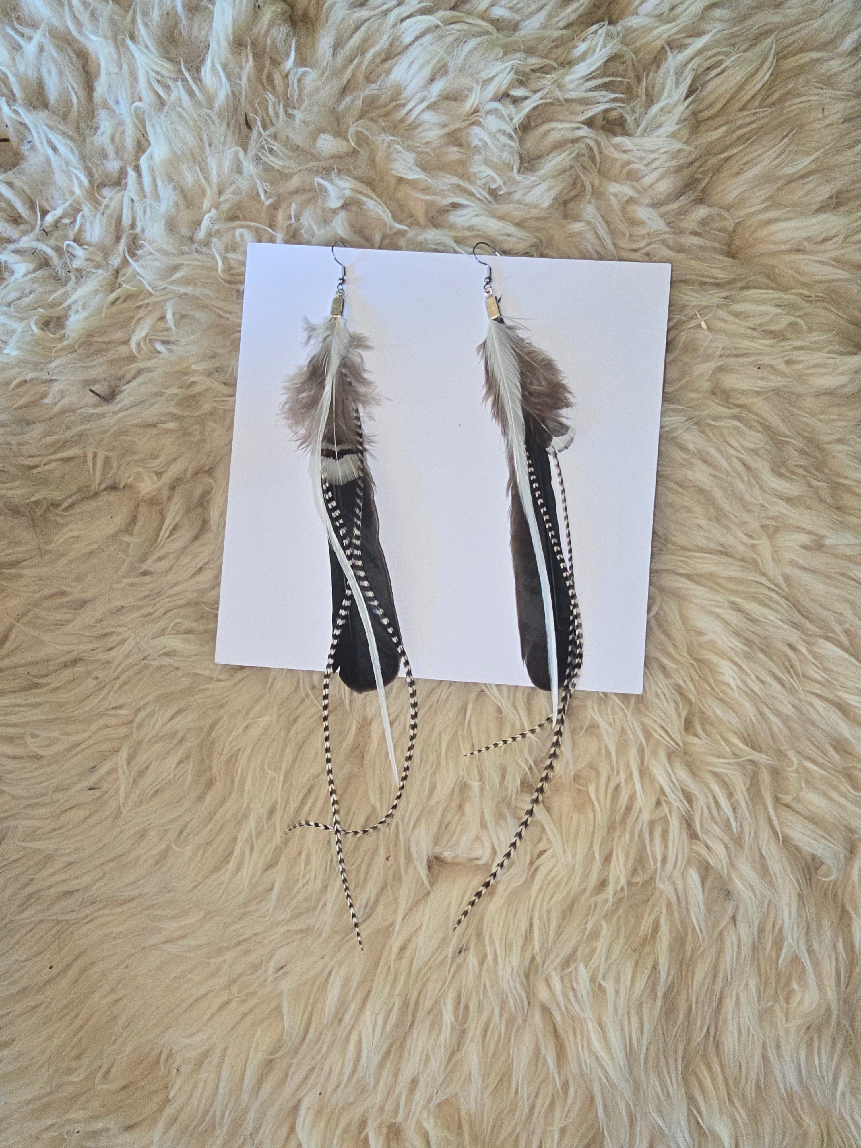 Boucles d'oreilles Plume (PL1)