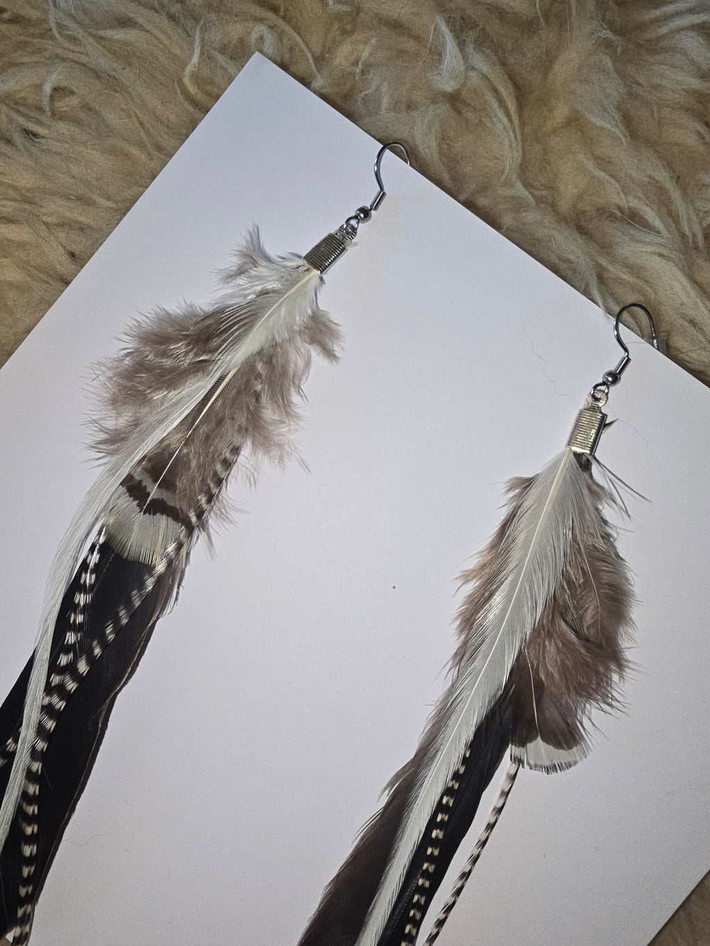 Boucles d'oreilles Plume (PL1)