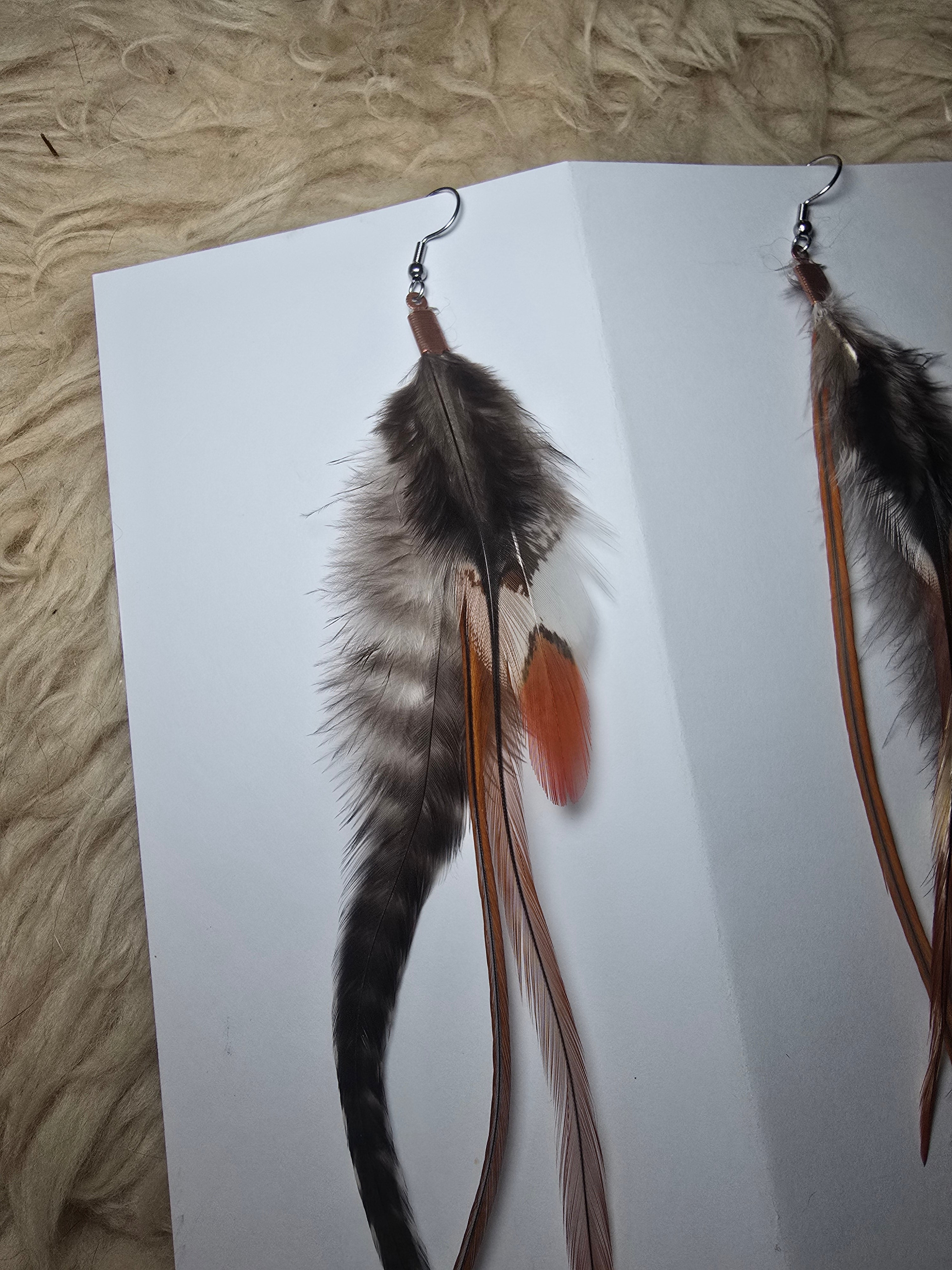 Boucles d'oreilles Plume (P3)