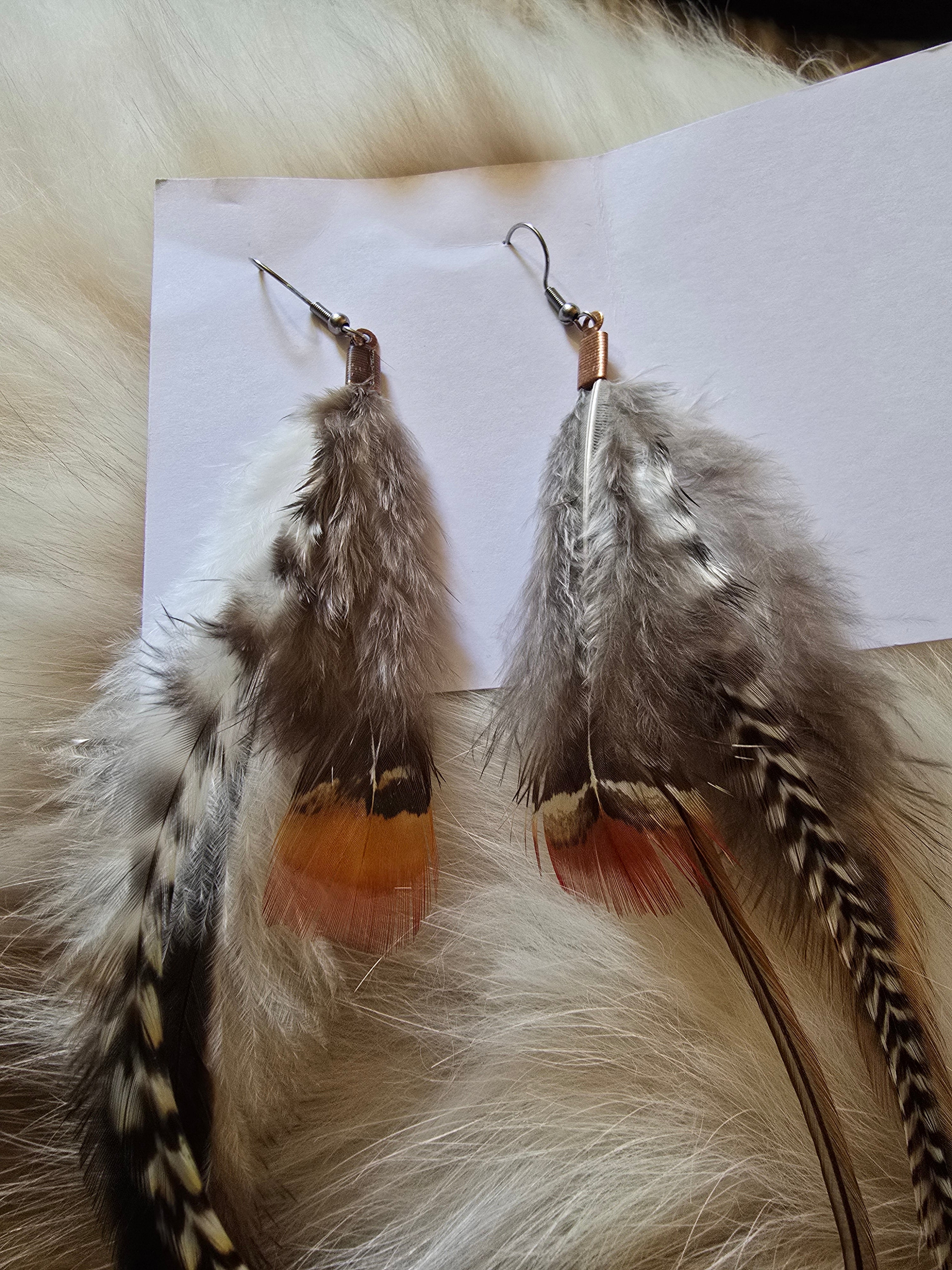 Boucles d'oreilles Plume (PL3)
