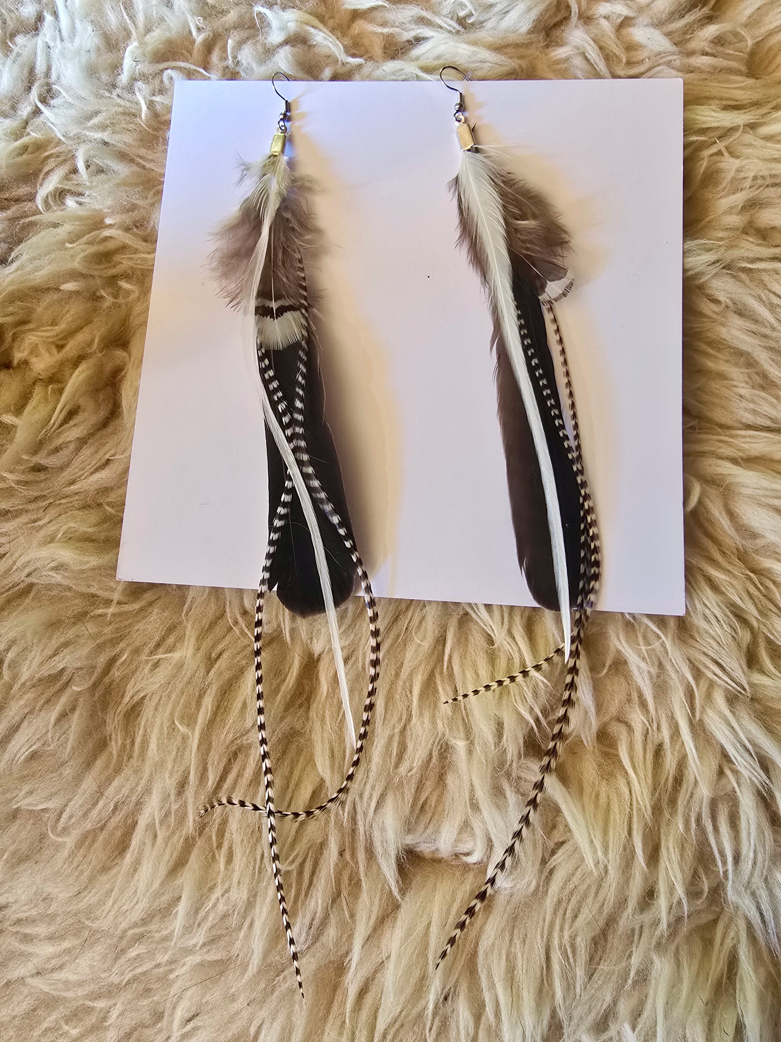 Boucles d'oreilles Plume (PL1)